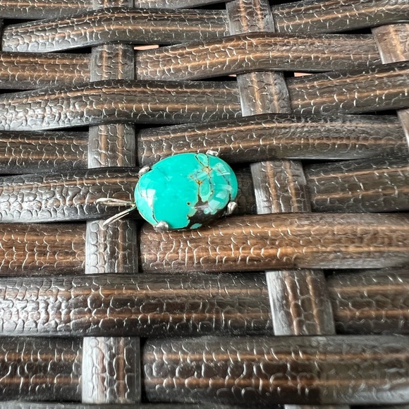 BOHO TURQUOISE & SILVER NECKLACE CHARM - Picture 5 of 7